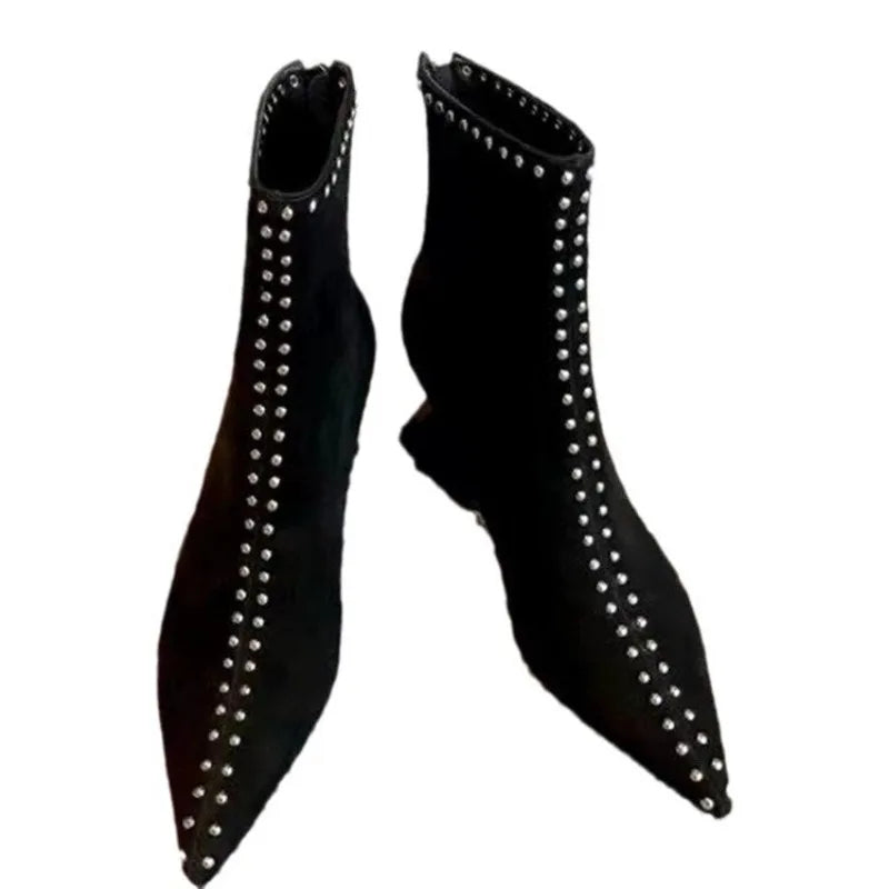 Shallow Spring Autumn Women Ankle Boots