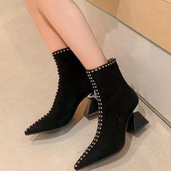 Shallow Spring Autumn Women Ankle Boots