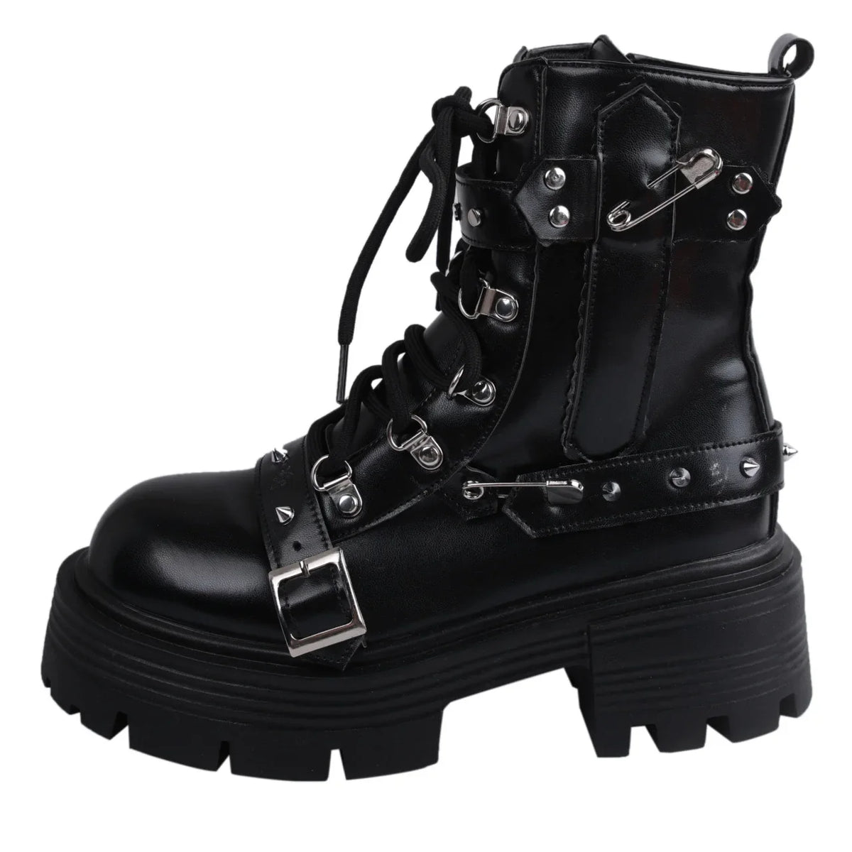 Women's Rivet Chain Design Short Boots