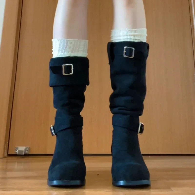 Platform Women Knight Long Boots
