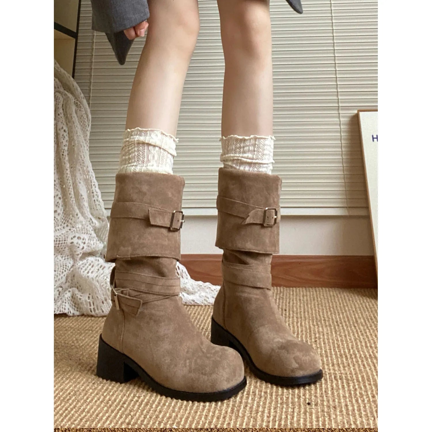 Platform Women Knight Long Boots