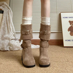 Platform Women Knight Long Boots