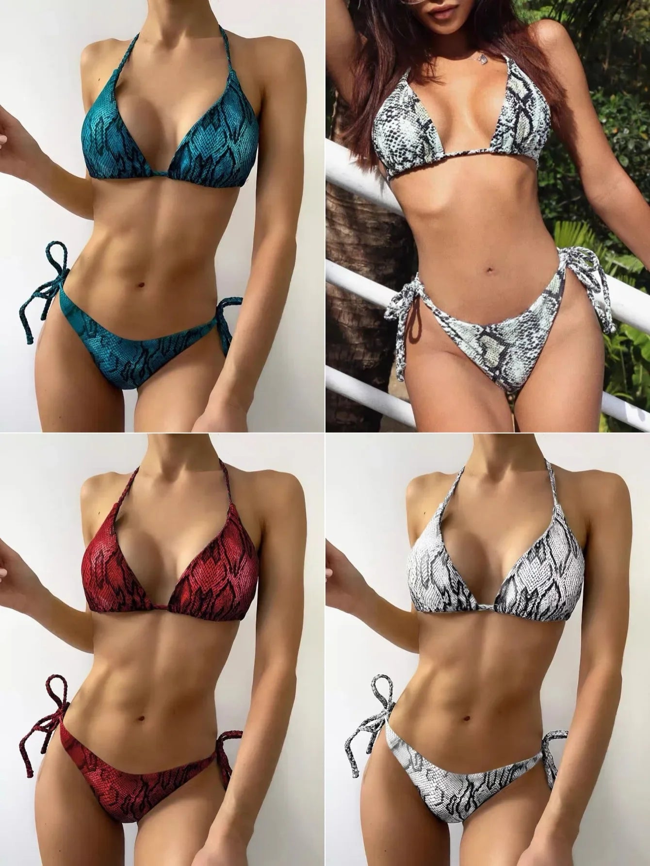 Bikini Set Two Piece Swimwear Bathing Suit for Pool Party Swim
