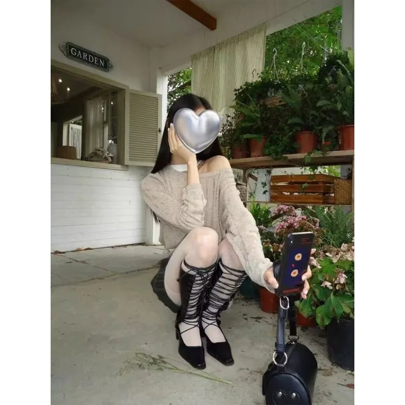 Summer Female Breathable Hollowed Out Mesh Boots