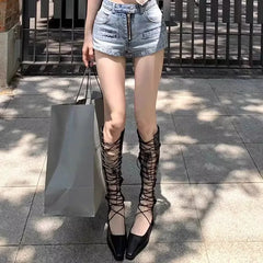 Summer Female Breathable Hollowed Out Mesh Boots
