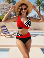 Bikini Set Splicing Colors Swimwear Trendy Two Piece Bathing Suit купальник женский