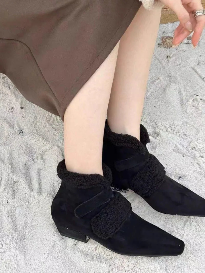 Winter Faux Fur Ankle Boots