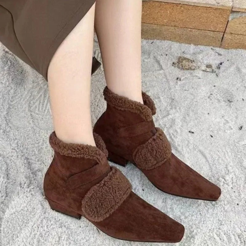 Winter Faux Fur Ankle Boots