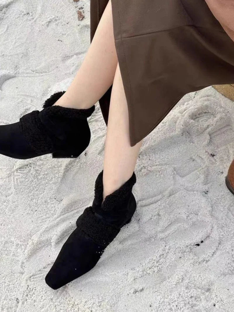 Winter Faux Fur Ankle Boots