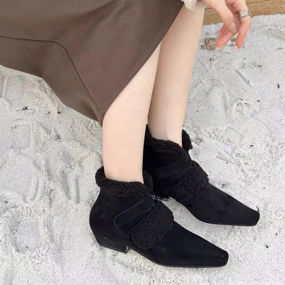 Winter Faux Fur Ankle Boots