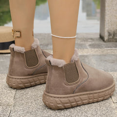 Plush Warm Non Slip Waterproof Ladies Flats Sneaker