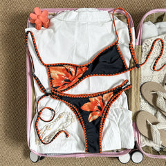 Floral Flower Printed Bikini Two-pieces Bikini Set