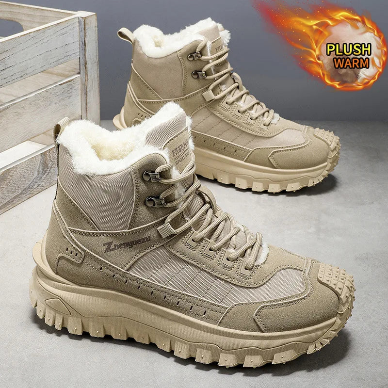 Winter Velvet Thickened High-top Boots