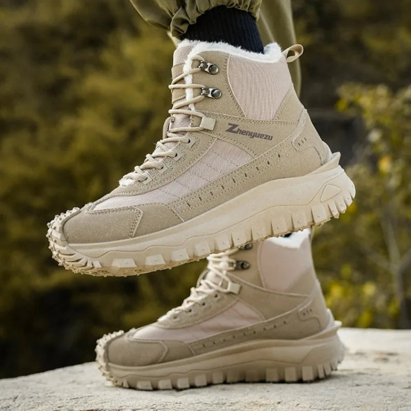 Winter Velvet Thickened High-top Boots