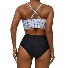 High-Waist Printed Bikini Swimsuit Wholesale Cross-Border Swimwear Two Piece Swimsuit Lingerie