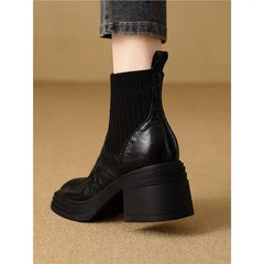 Winter Knitted Stretch Boots