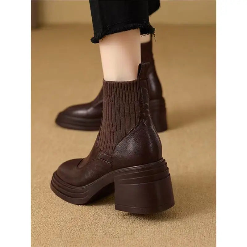 Winter Knitted Stretch Boots