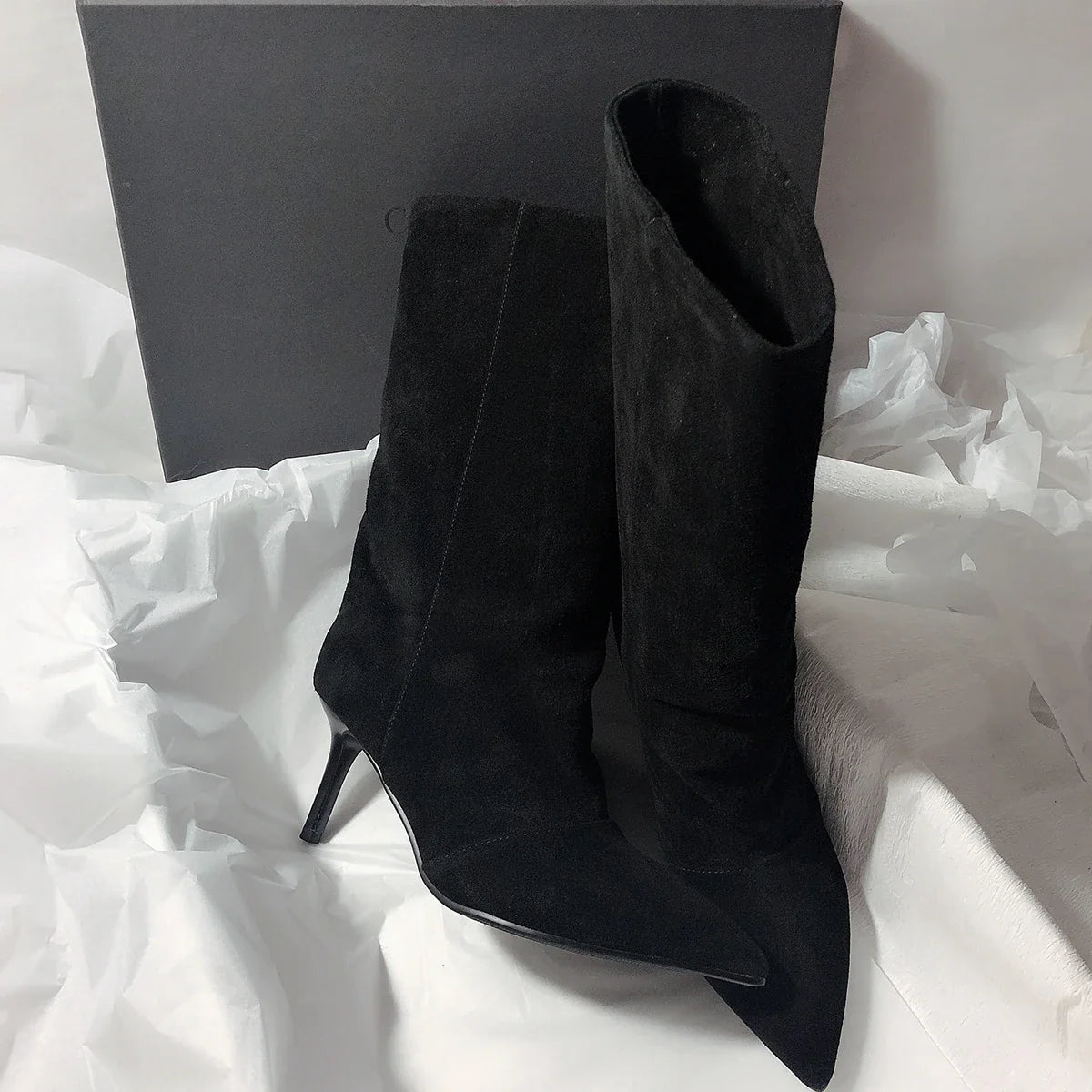 Winter Street Style Pointed Toe Knee-High Boots