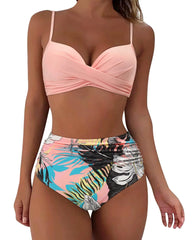 Thickened Bikini High-Waist Cover-Up Strapless Swimsuit Side Cross-Border Swimwears