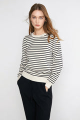 Virgil Ivory Striped Sweater