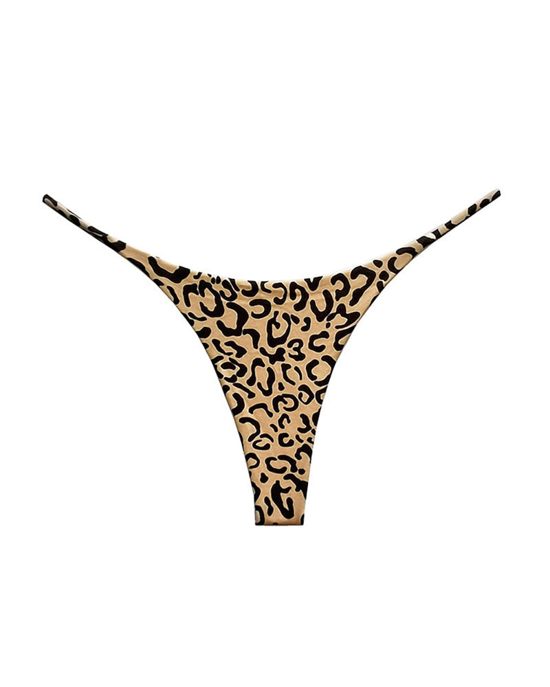 Double-Layer String Cotton T-Back Thong