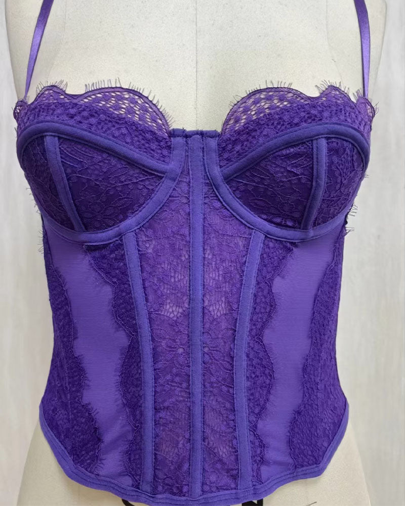 Vest Camisole Push-up Corset Slim-fit Strapless Lace Outer Wear Underwear
