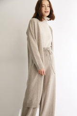 Herman Wheat Premium Wool Longline Cardigan