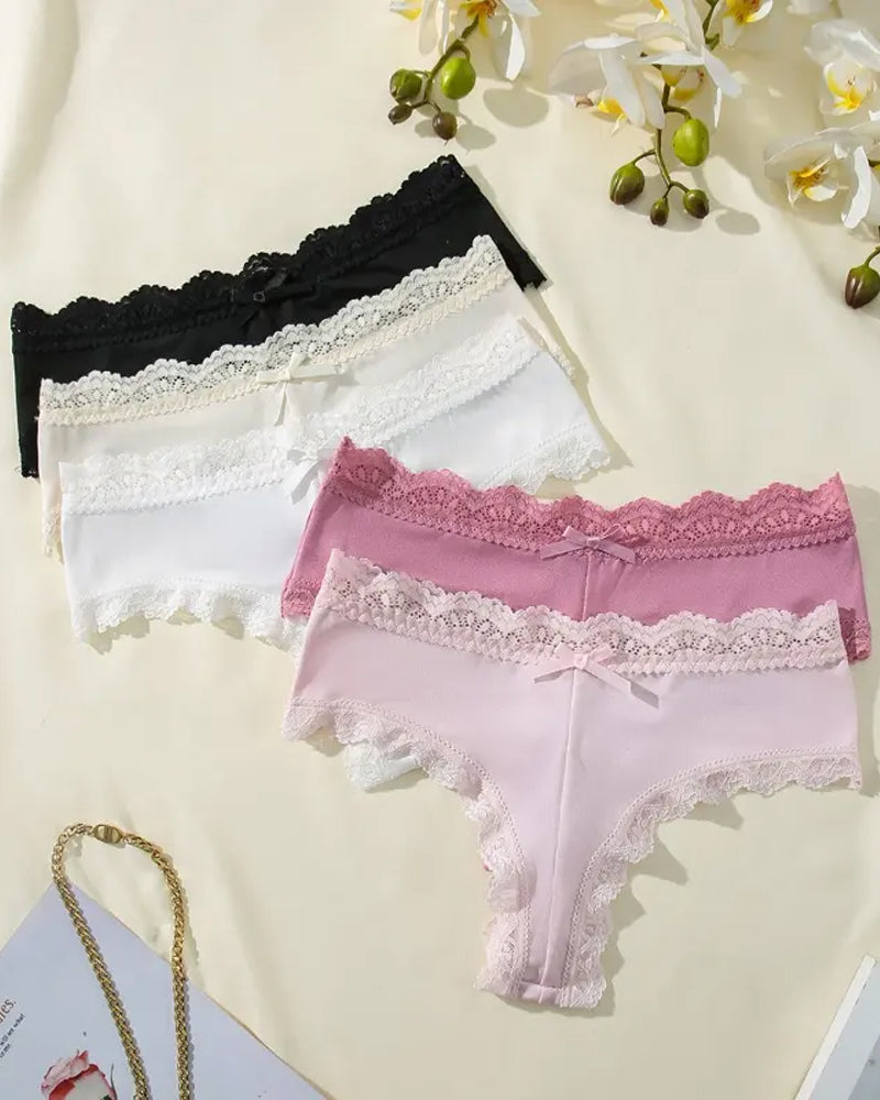 Lace Comfortable Pure Cotton Crotch Plus Size Breathable Panties