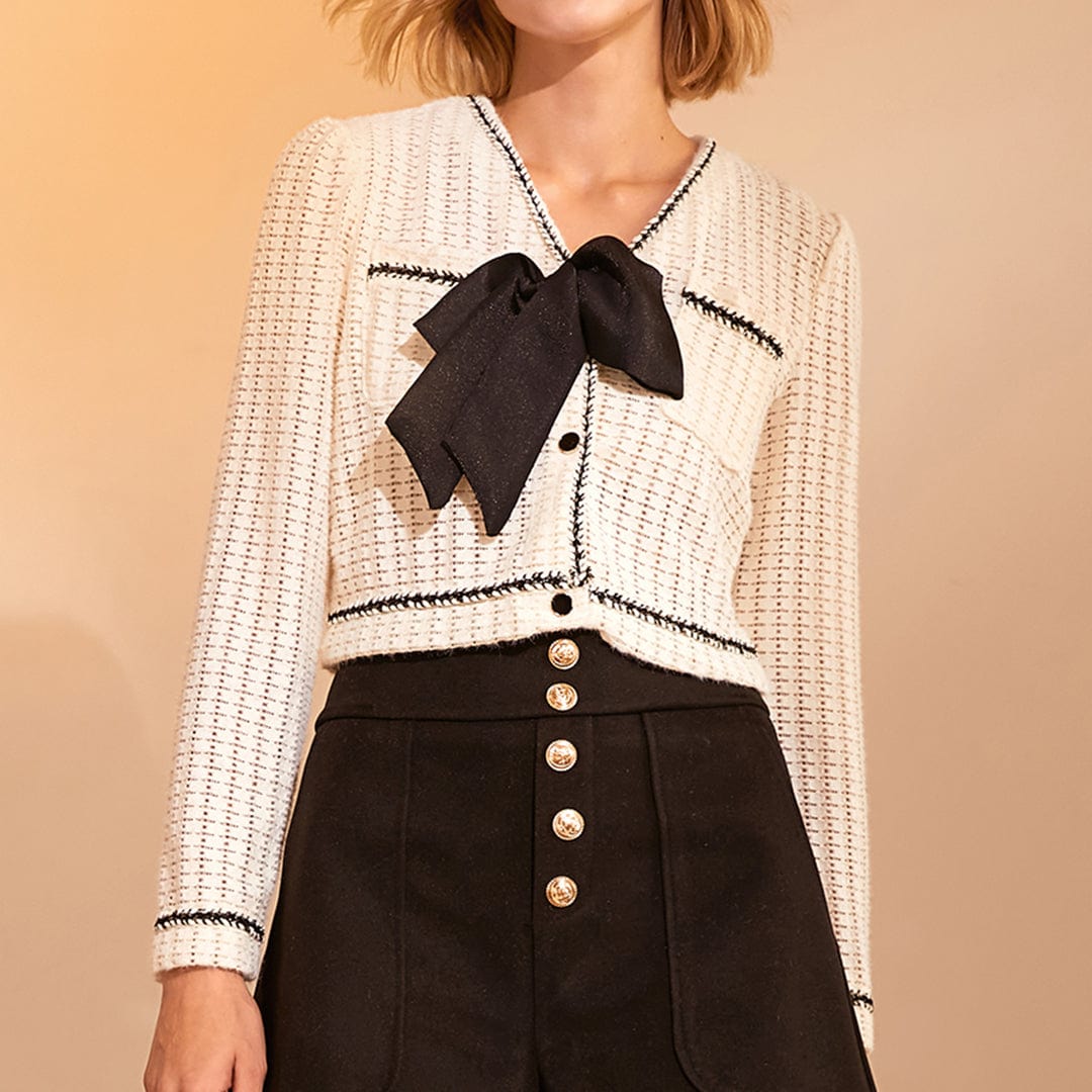 Maria White Semi-Sheer Blouse