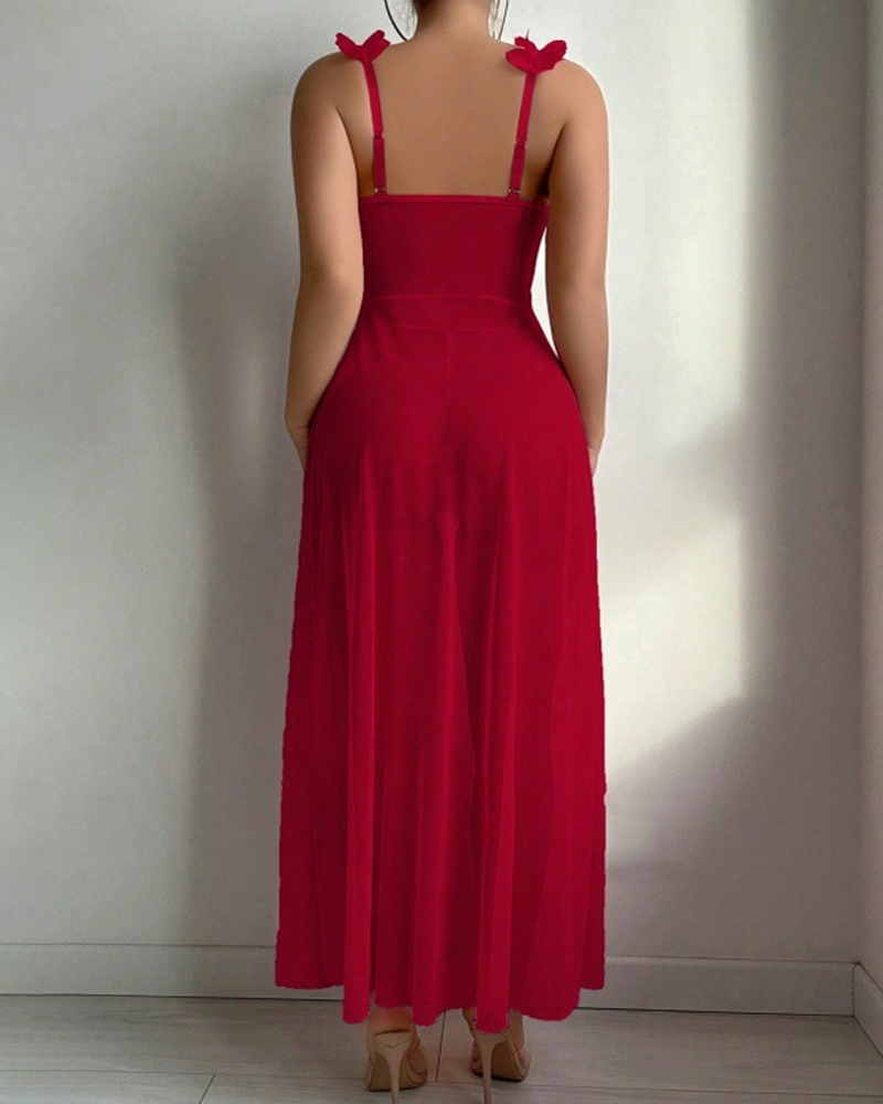 Printed Split Hem Maxi Nightdress