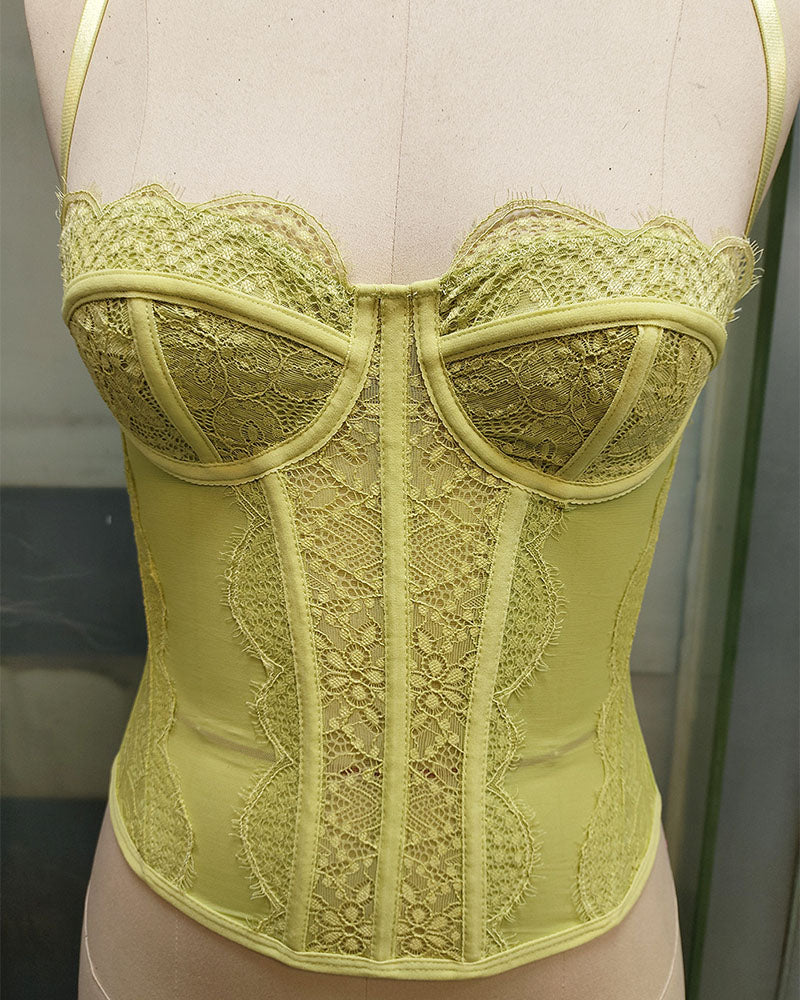 Vest Camisole Push-up Corset Slim-fit Strapless Lace Outer Wear Underwear