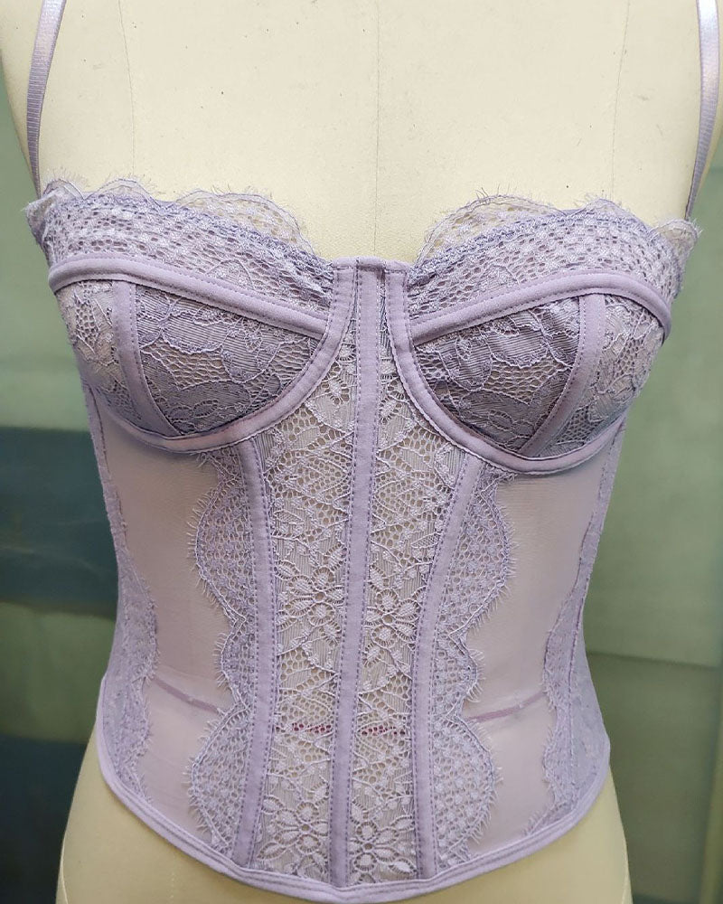 Vest Camisole Push-up Corset Slim-fit Strapless Lace Outer Wear Underwear