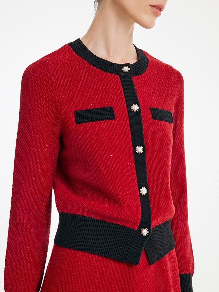 Tweed Vintage Jacket And Half-skirt Set