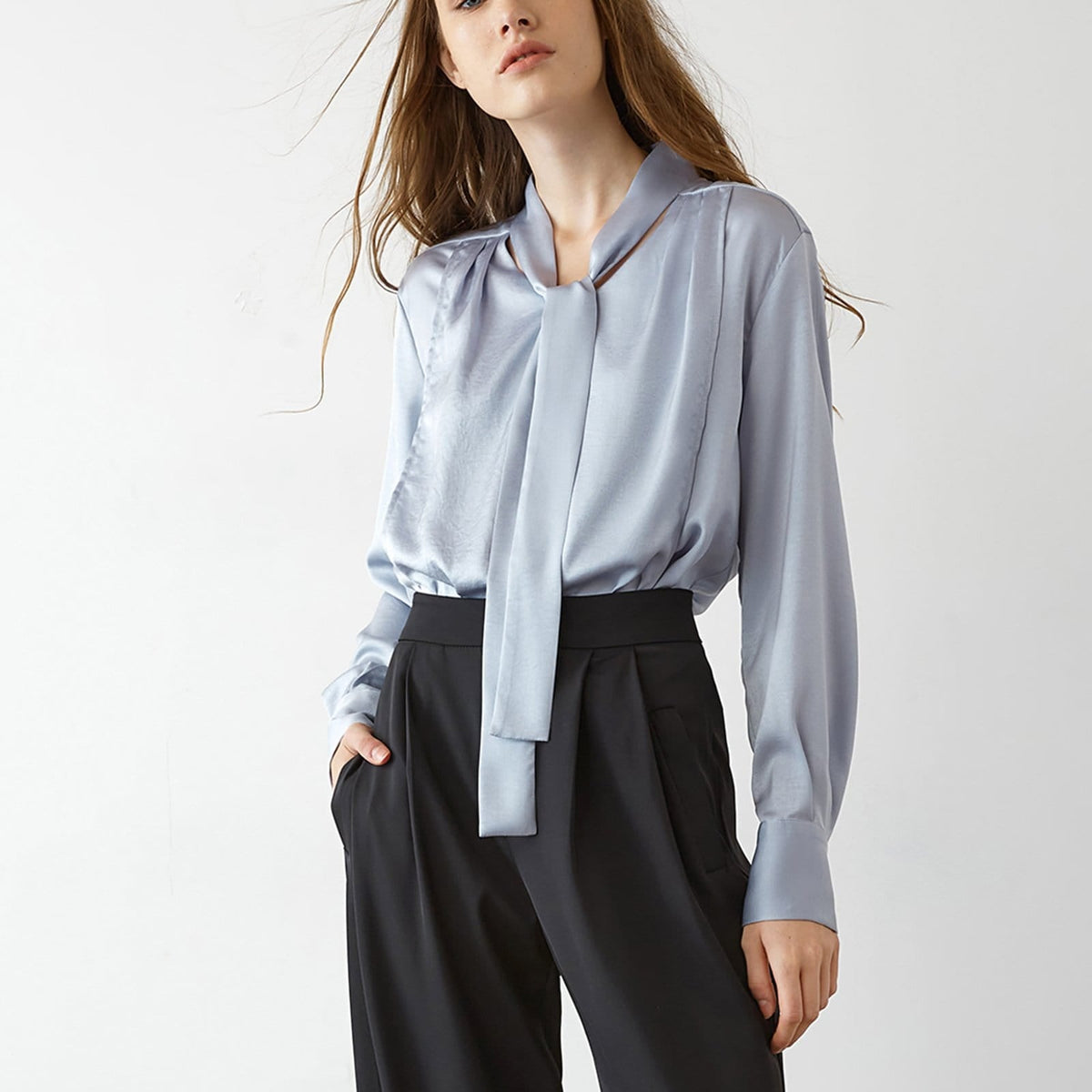 Eleni Cornflower Tie Shirt