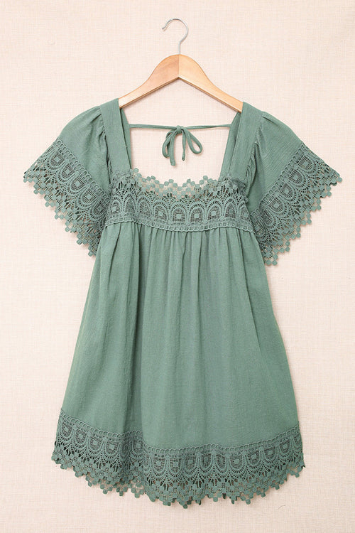 For The Weekend Lace Short Sleeve Top - 5 Colors