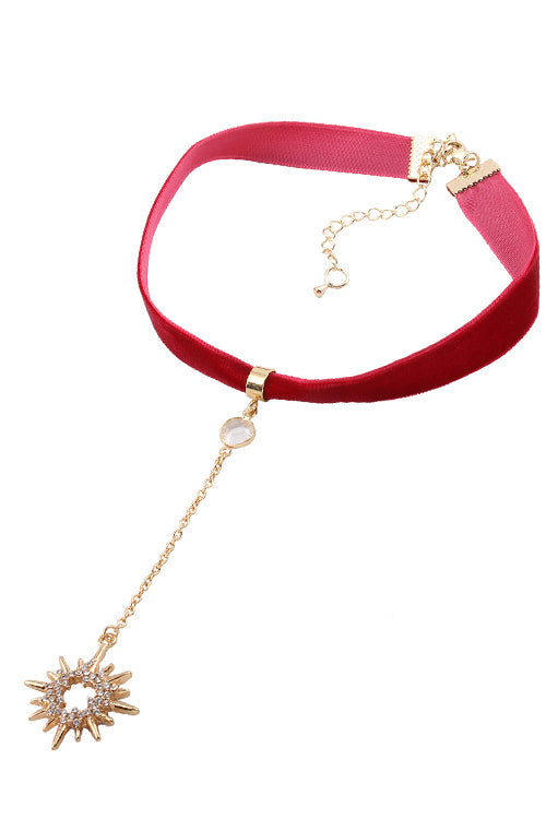 Velvet Moon&Sun Choker