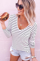 Here Comes The Sun Striped Long Sleeve Tee