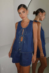 Unexpected Time Denim Two-Piece Suit - 2 Colors