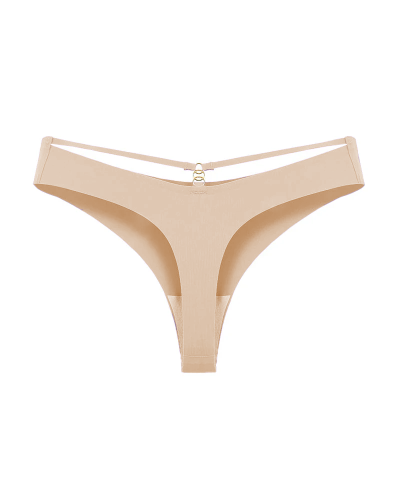 Women's Seamless Breathable Invisible Hollow Thong