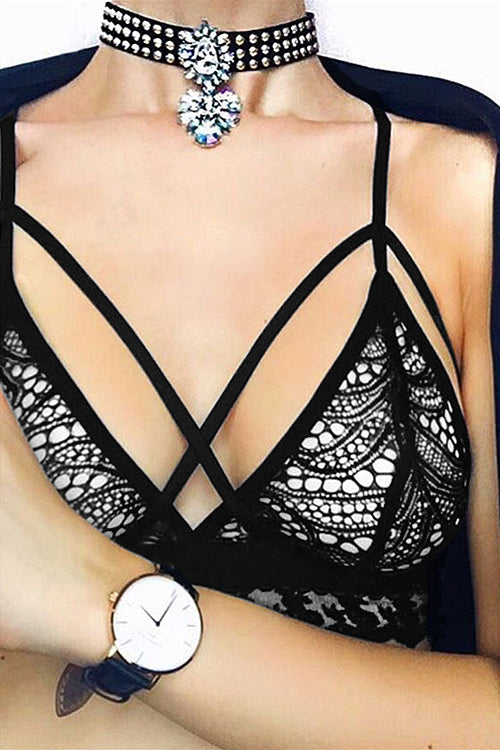 Lace Bandage Charming Bra