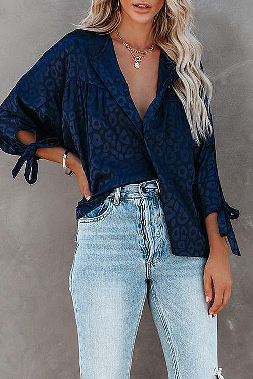 Lovely New Day Print Babydoll Button Up Top - 4 Colors