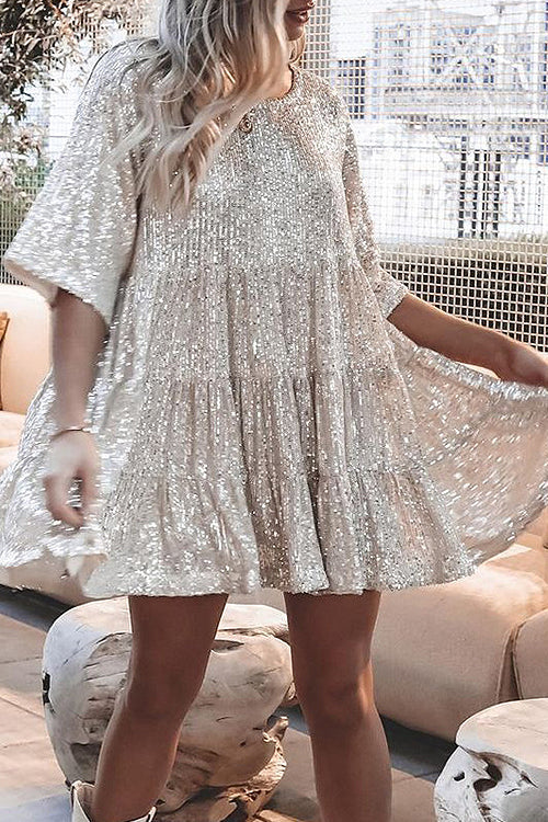 Beautiful Evenings Sequins Mini Dress - 10 Colors