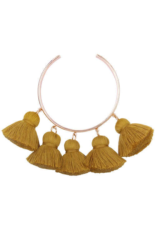 Fringe Chic Metallic Bracelet