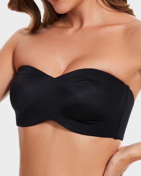 2-Pack Full Support Non-Slip Convertible Bandeau Bra