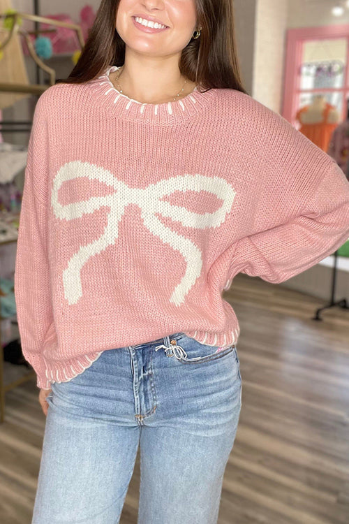 Feeling The Best Bowknot Knit Sweater - 3 Colors