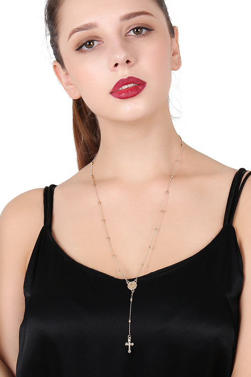 Cross Layer Chain Necklace