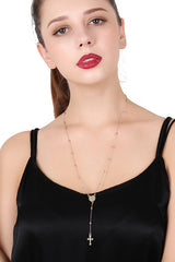 Cross Layer Chain Necklace