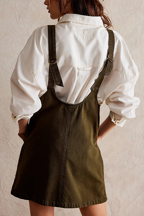 On This Sweet Day Backless Denim Mini Dress - 5 Colors