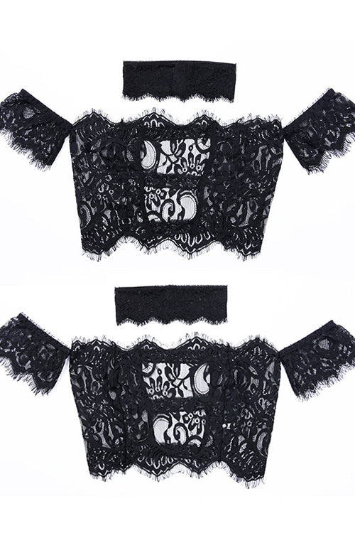 Lace Off the Shoulder Lingerie