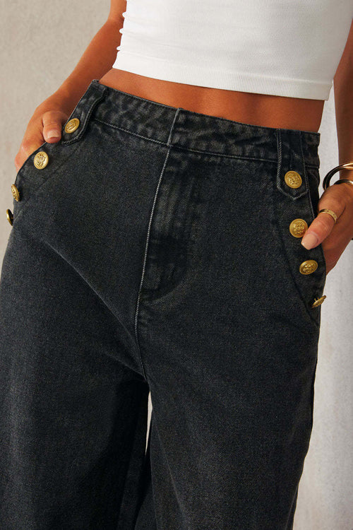 Carefree Style Denim Vest Set- 2 Colors